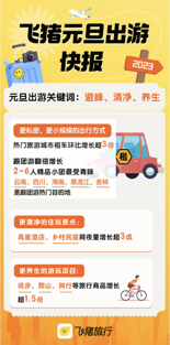 飞猪：元旦跨省跨市游订单占比近八成 上海和三亚等地走热